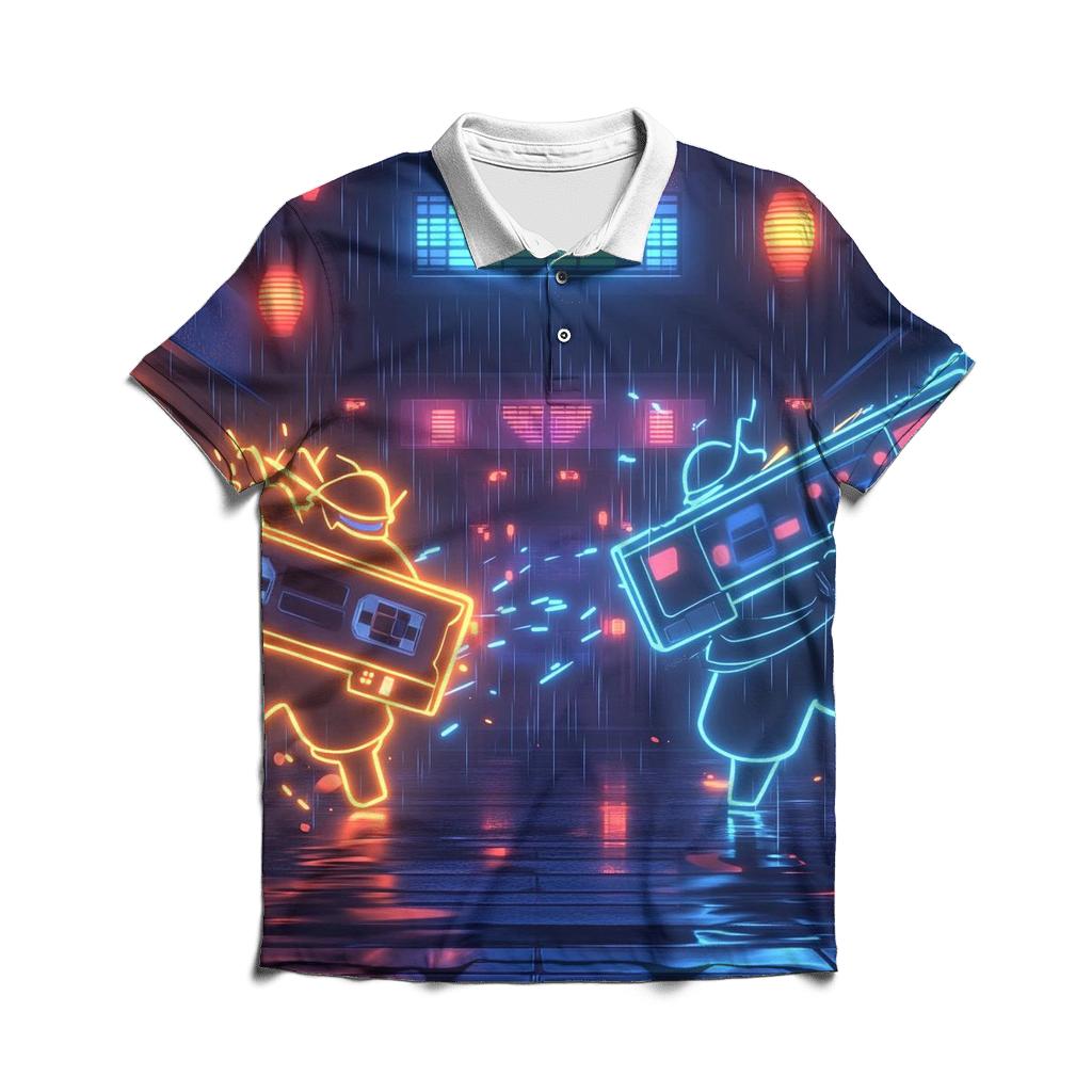 Arcade Samurai Showdown classic pique polos
