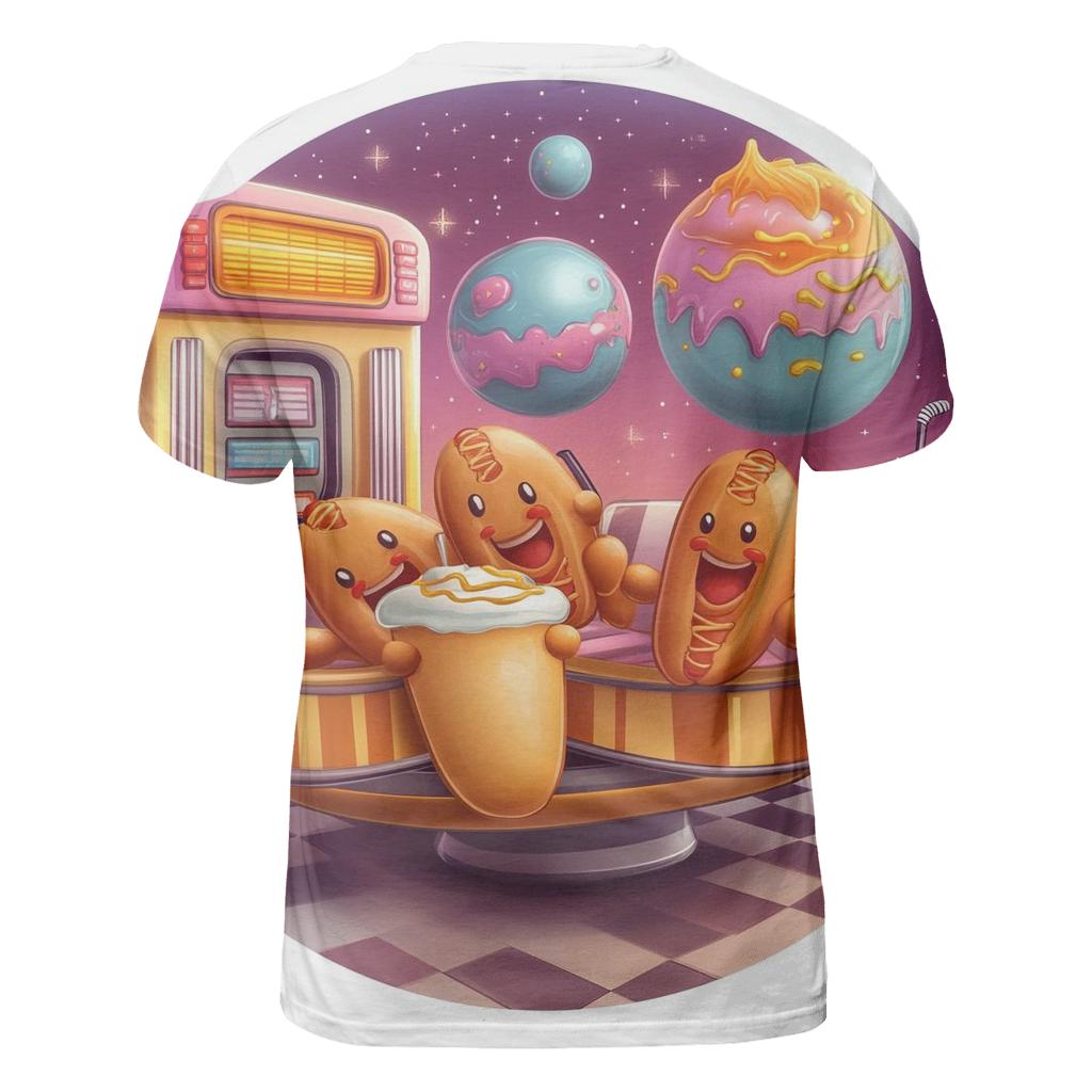 Cosmic Diner Doggos unique graphic print tees