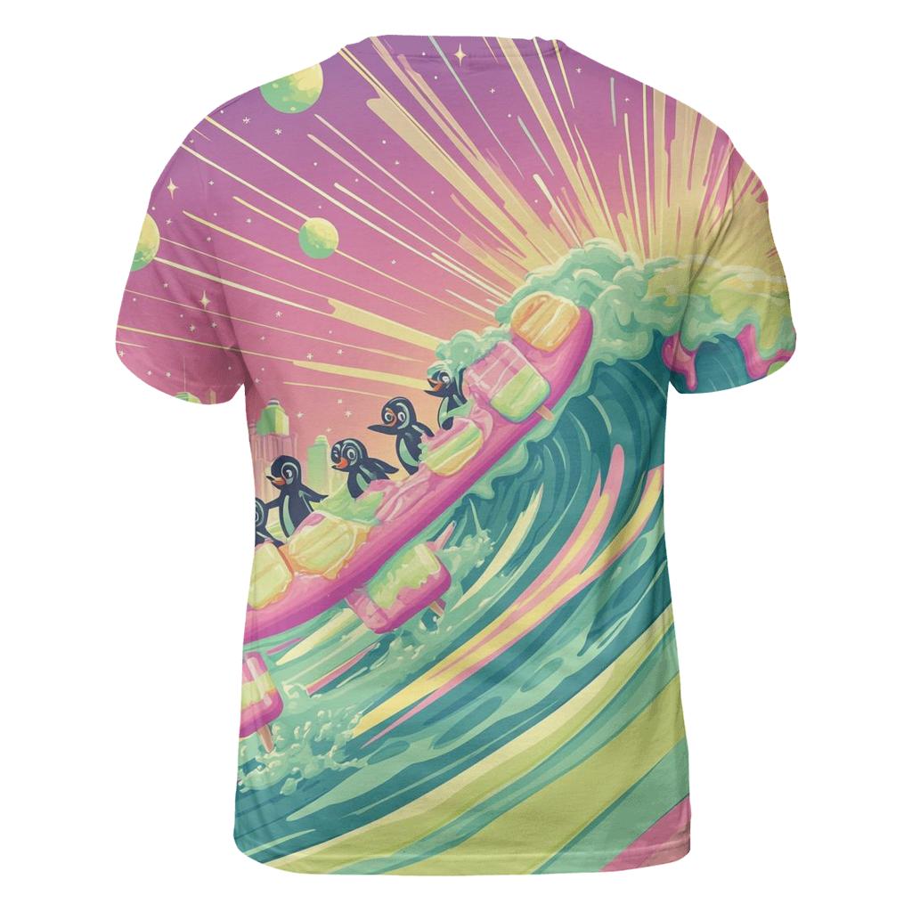 Popsicle Galaxy Surfing custom all-over print shirts