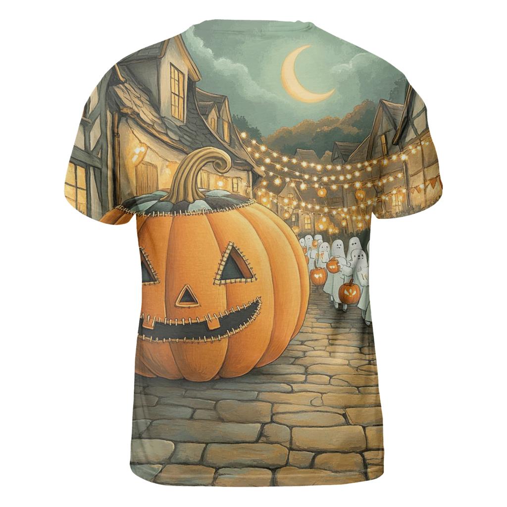 Spooky Lantern Parade creative print fashion shirts