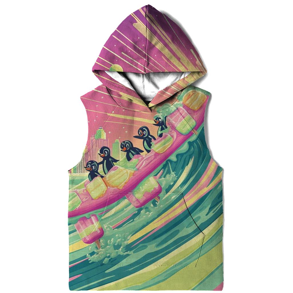 Popsicle Galaxy Surfing graphic hoodies