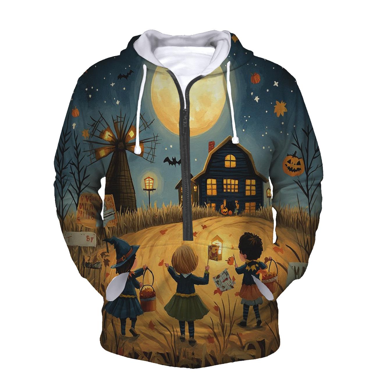 Harvest Moon Trick Or Treat Adventure Halloween heavyweight hoodies