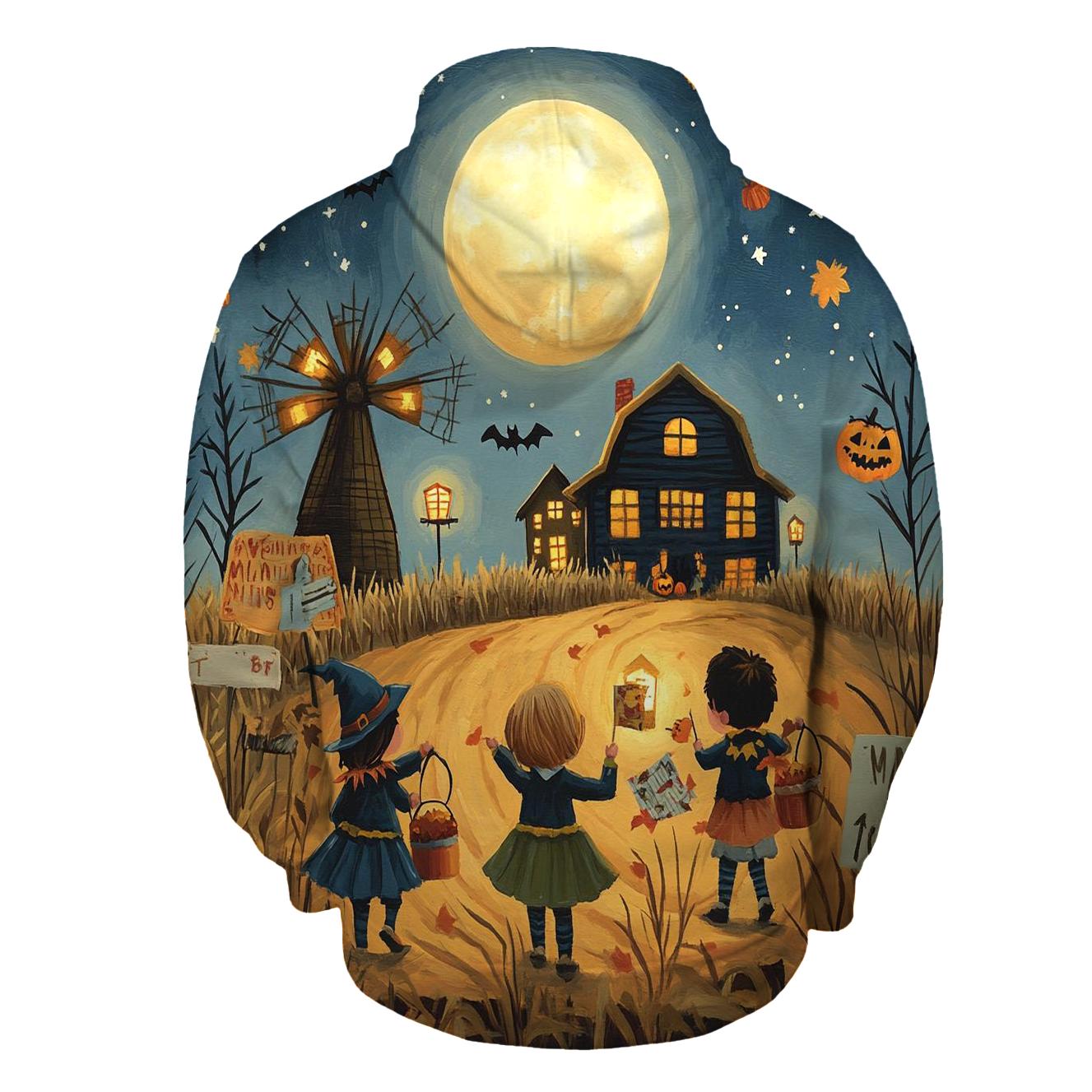 Harvest Moon Trick Or Treat Adventure Halloween heavyweight hoodies