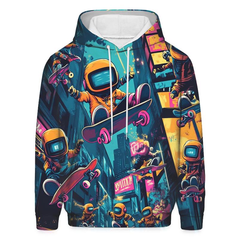 Neon Alley Skatebot Squad lightweight hoodies