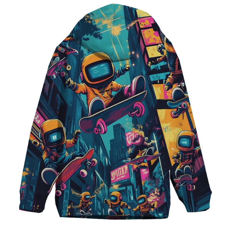 Neon Alley Skatebot Squad lightweight hoodies