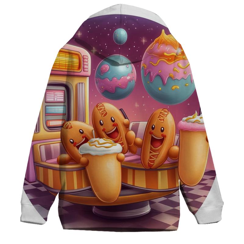 Cosmic Diner Doggos pullover hoodies
