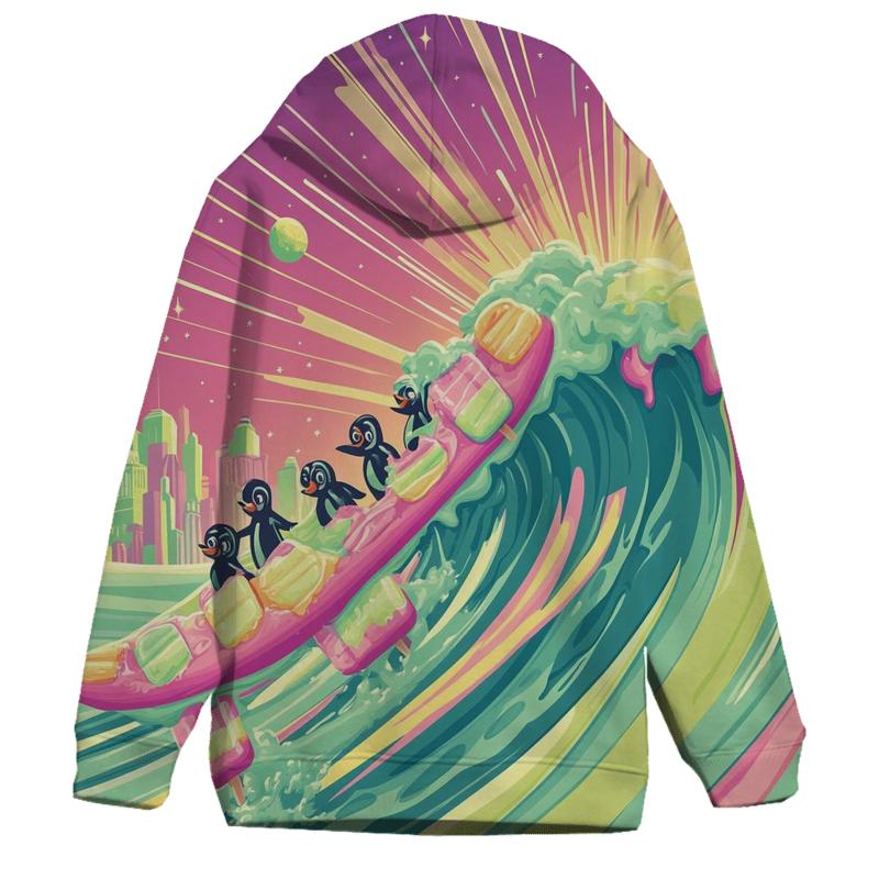 Popsicle Galaxy Surfing designer hoodies