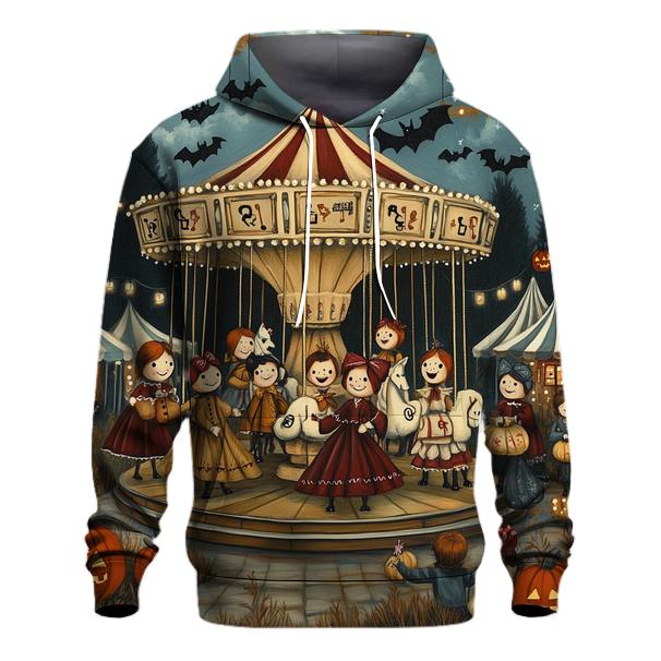 Carousel Of Haunted Marionettes zip-up hoodies