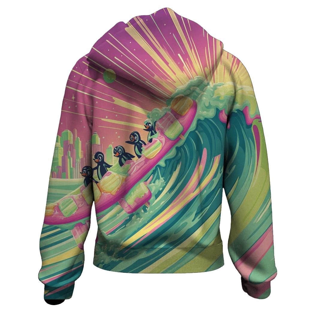 Popsicle Galaxy Surfing custom hoodies