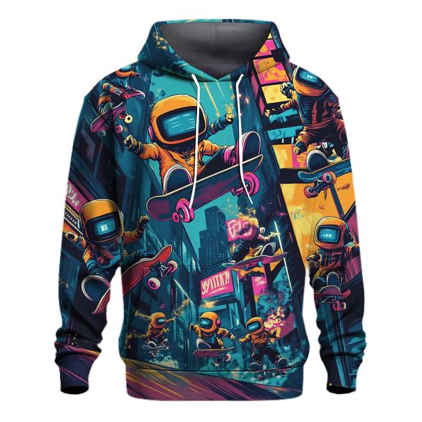 Neon Alley Skatebot Squad designer hoodies