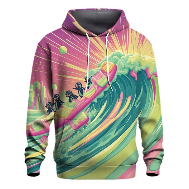 Popsicle Galaxy Surfing pullover hoodies