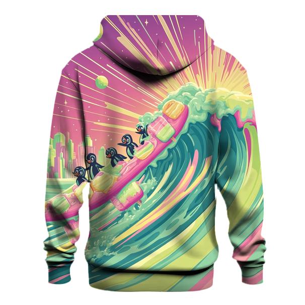 Popsicle Galaxy Surfing pullover hoodies