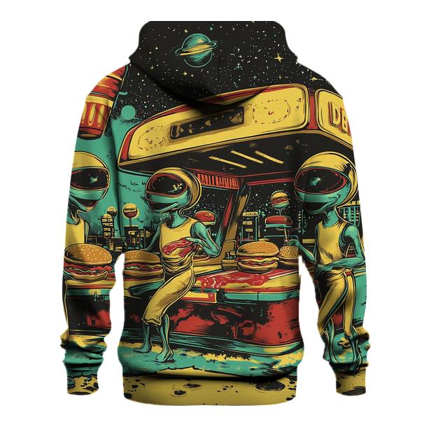 Moonburger Drive-Thru Brigade embroidered hoodies