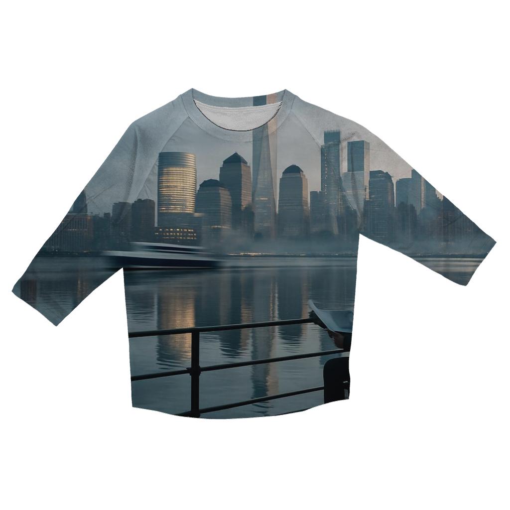 Hudson Reflections At Dawn personalized 3/4 sleeve tees