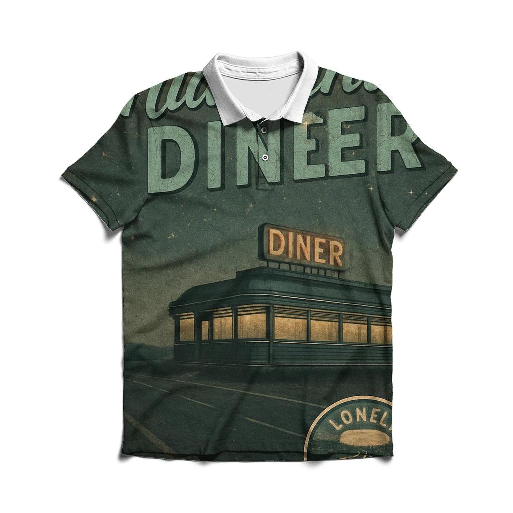 Midnight Diner Roadtrip Poster casual sports polo shirts
