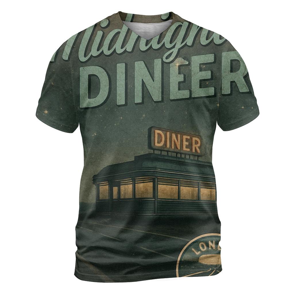 Midnight Diner Roadtrip Poster statement graphic shirts