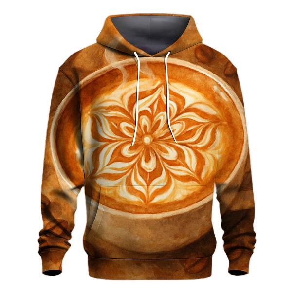 Latte Spiral Bloom designer hoodies