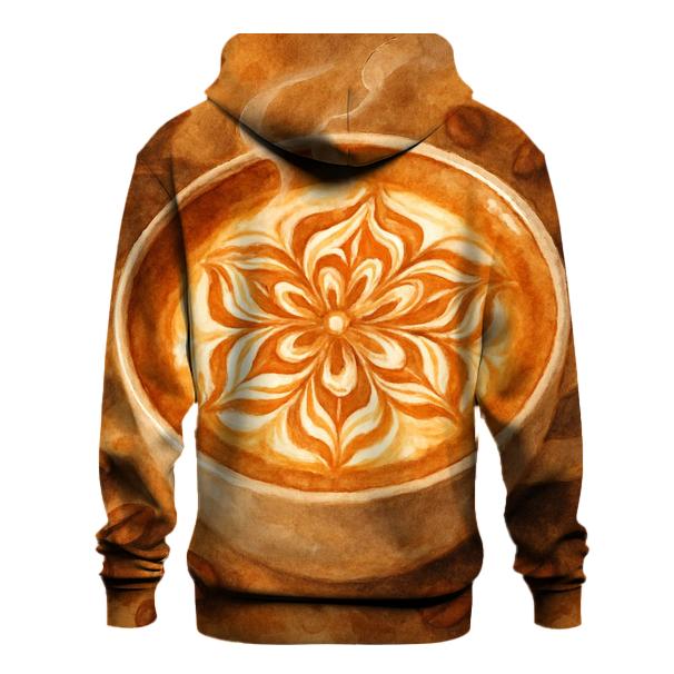 Latte Spiral Bloom designer hoodies