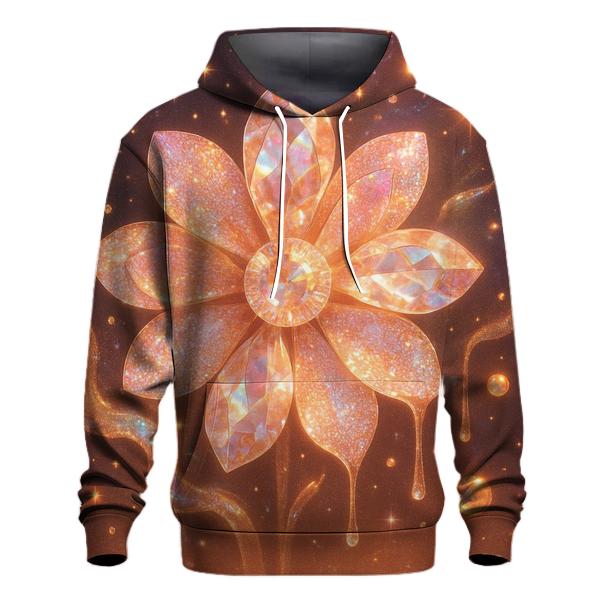 Opulent Nebula Bloom printed hoodies