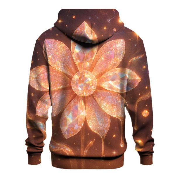 Opulent Nebula Bloom printed hoodies