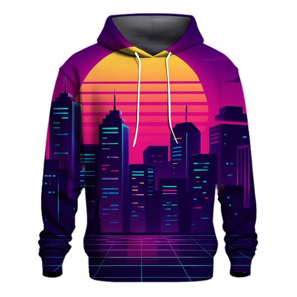 Neon Skyline Mirage lightweight hoodies