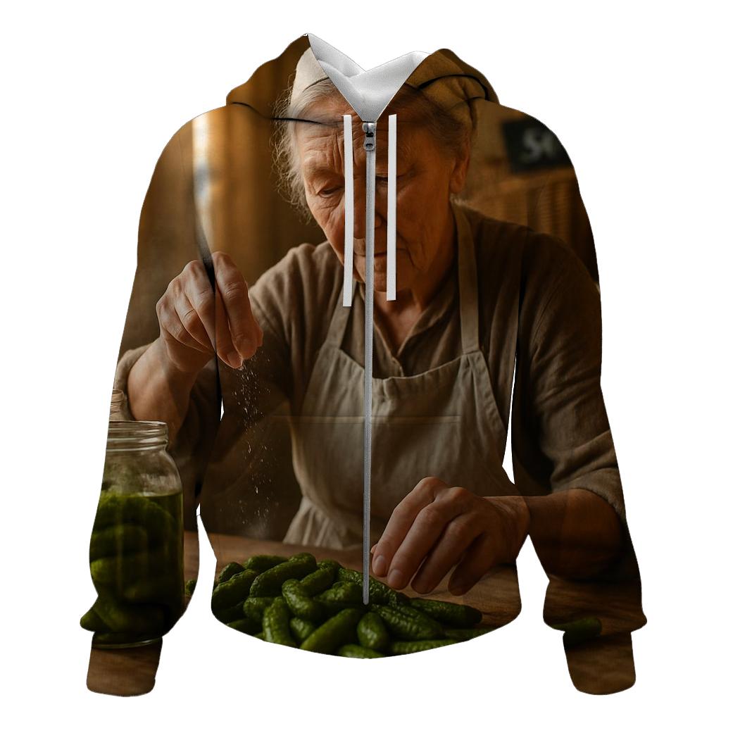 Grandmother Sorting Cornichon Harvest hoodie styles