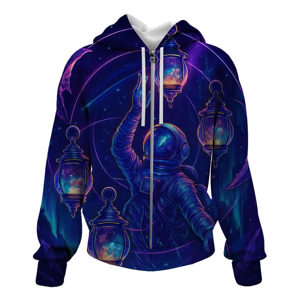 Orbiting Lanterns Of Vega premium hoodies