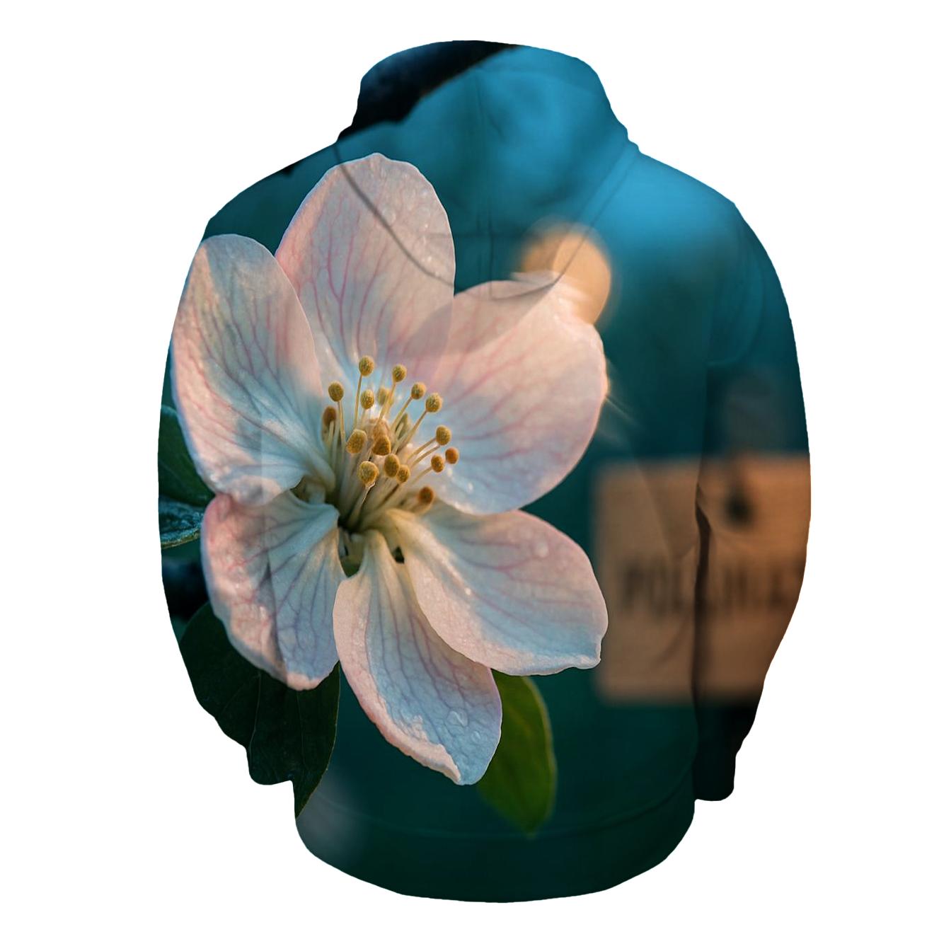 Midnight Orchard Blossom Study lightweight hoodies