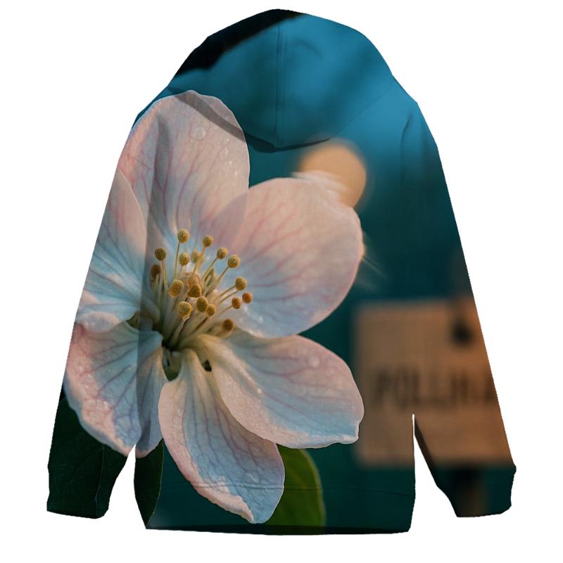 Midnight Orchard Blossom Study designer hoodies
