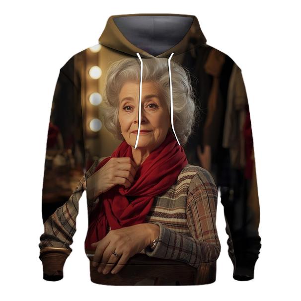 Polly Holliday Backstage Portrait heavyweight hoodies