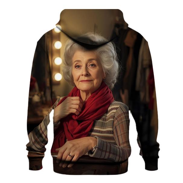 Polly Holliday Backstage Portrait heavyweight hoodies