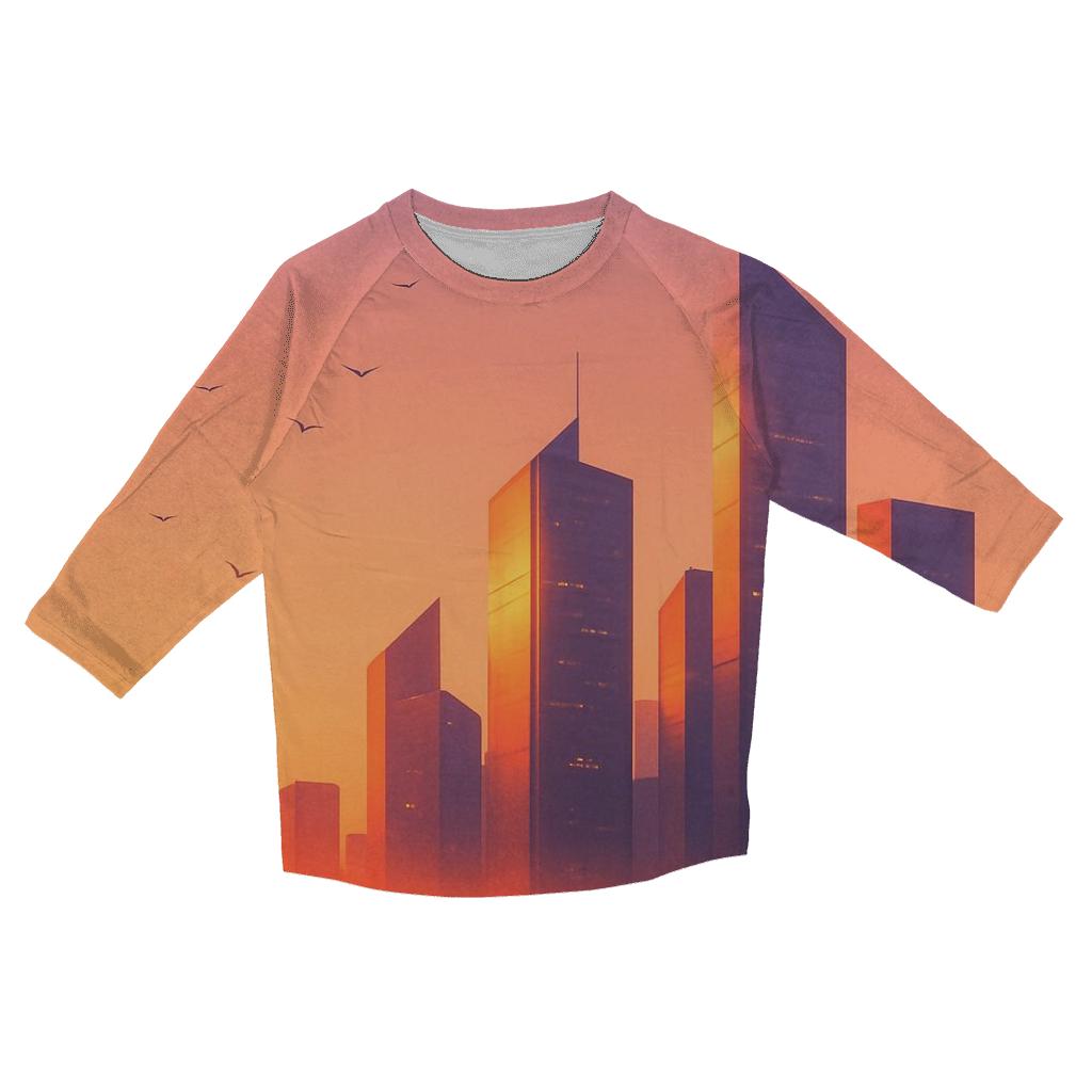 City Of Gold Dusk trendy 3/4 sleeve tops
