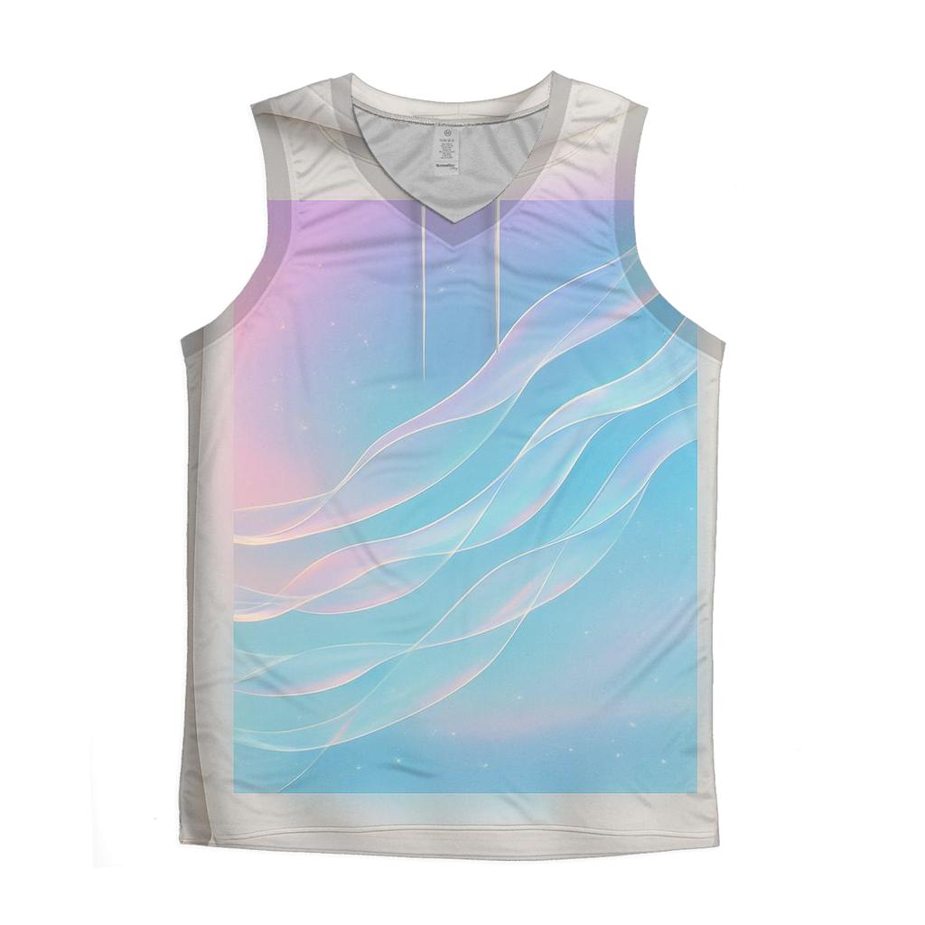 Aurora Ribbon Gradient personalized athletic tanks