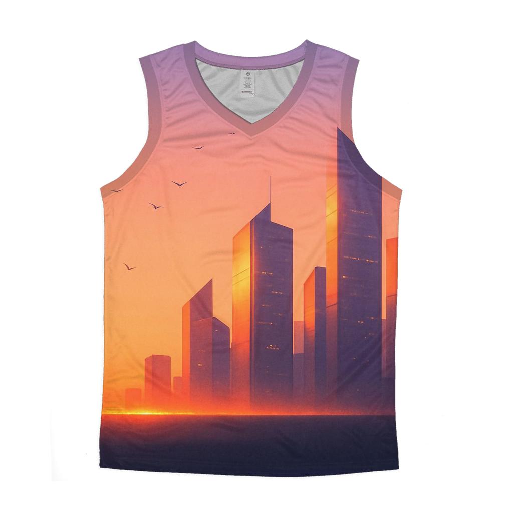 City Of Gold Dusk cotton sleeveless tops