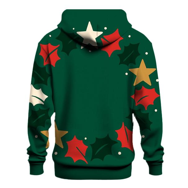 Starlit Holly Wreath hoodie trends