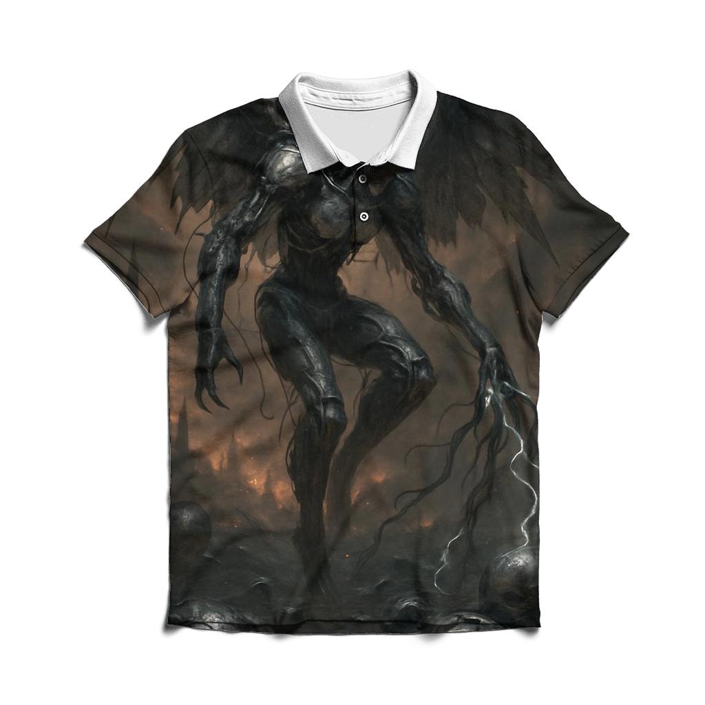 Biomechanical Fallen Angel casual sports polo shirts