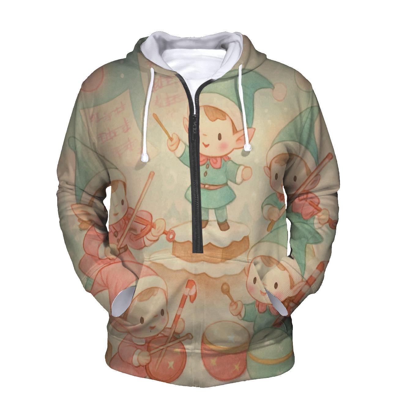 Santas Tiny Workshop Orchestra designer hoodies