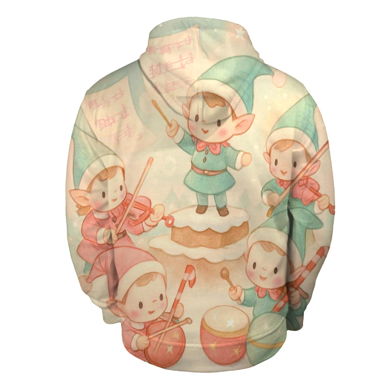 Santas Tiny Workshop Orchestra designer hoodies