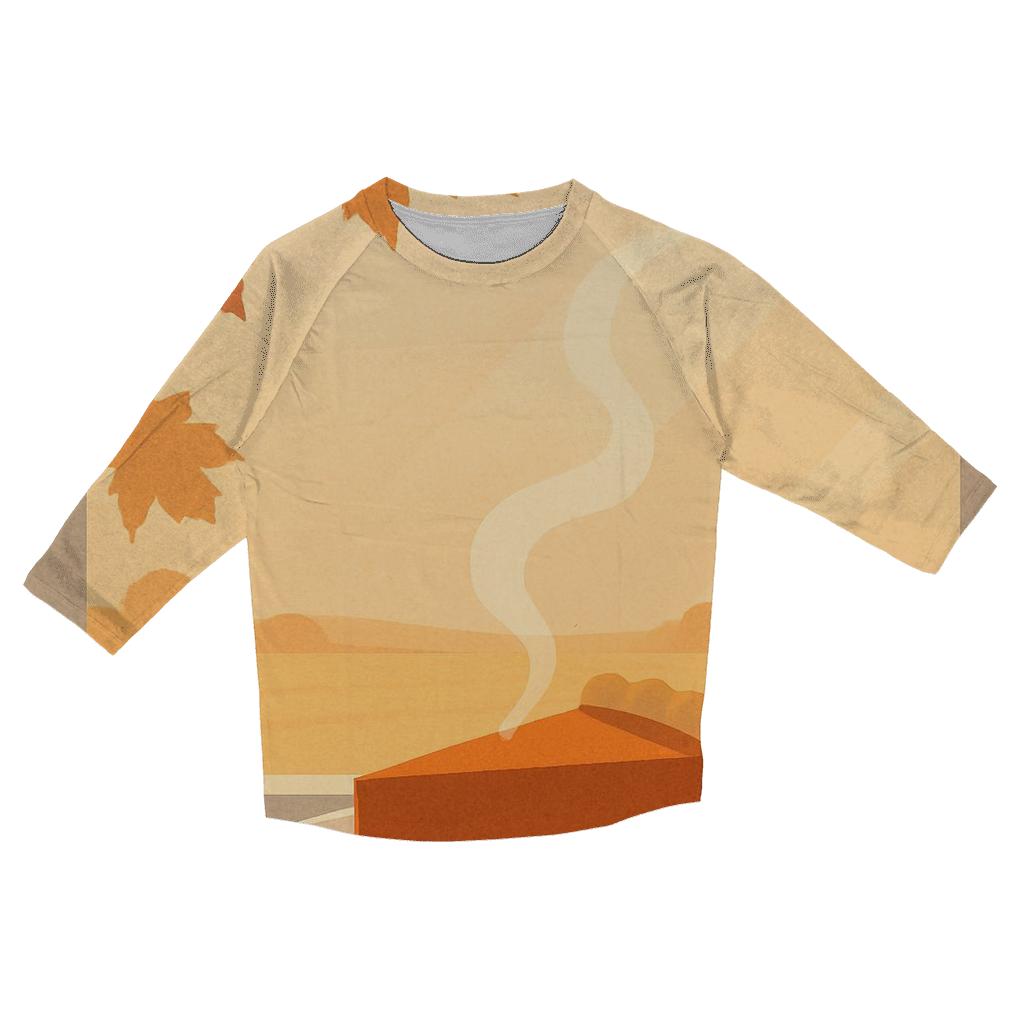 Pumpkin Pie Sunrise stylish quarter sleeve tops