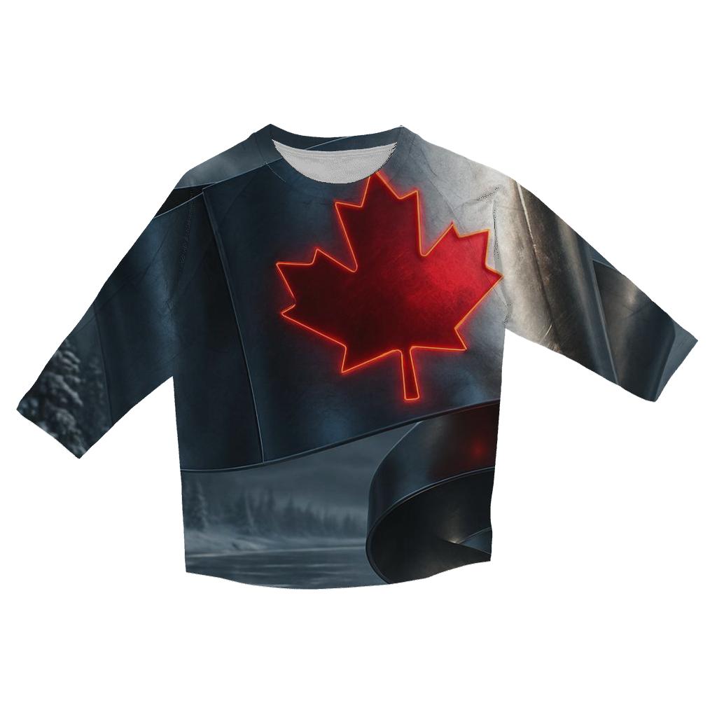 Maple Wind Sculpt designer 3/4 sleeve blouses