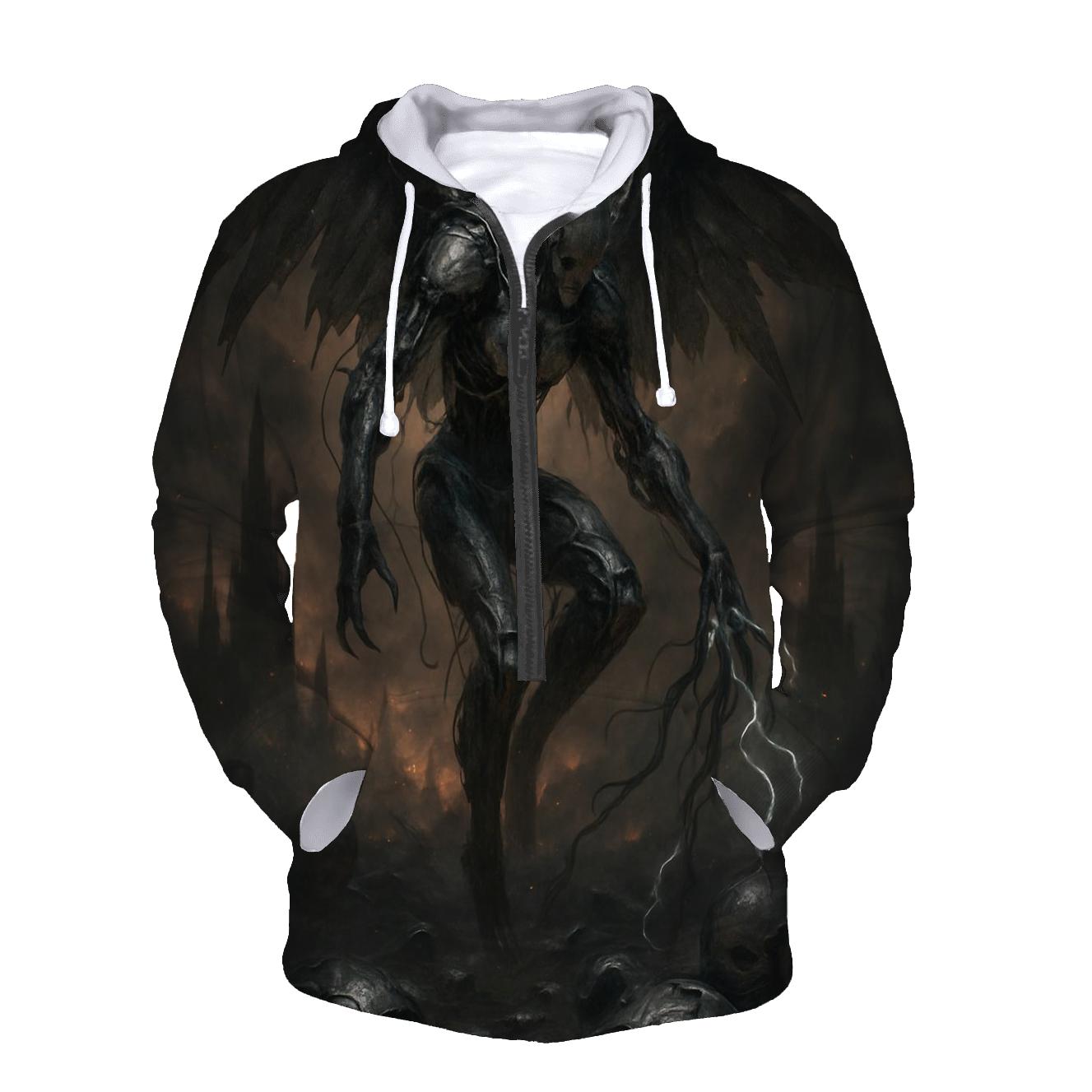 Biomechanical Fallen Angel premium hoodies
