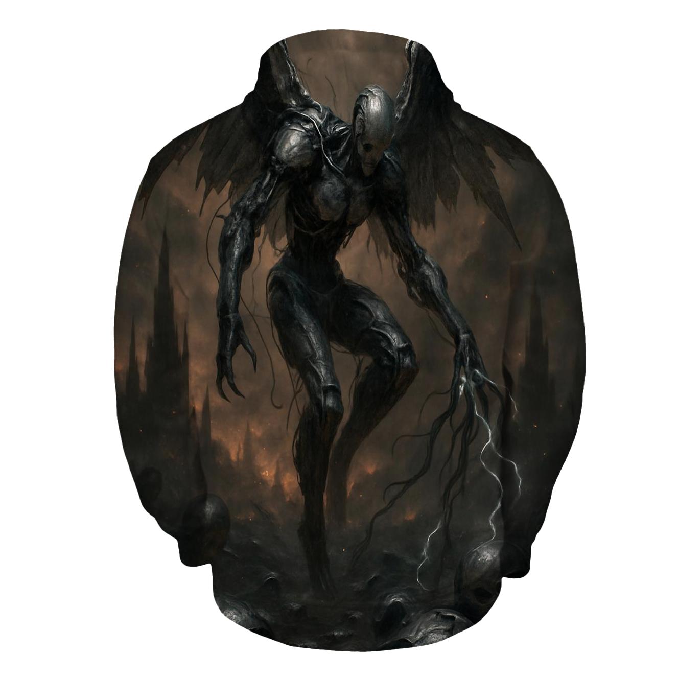 Biomechanical Fallen Angel premium hoodies