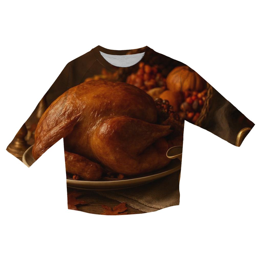 Thankful Table Still Life stylish quarter sleeve tops