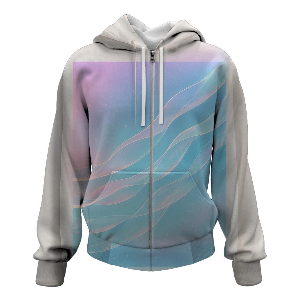 Aurora Ribbon Gradient designer hoodies