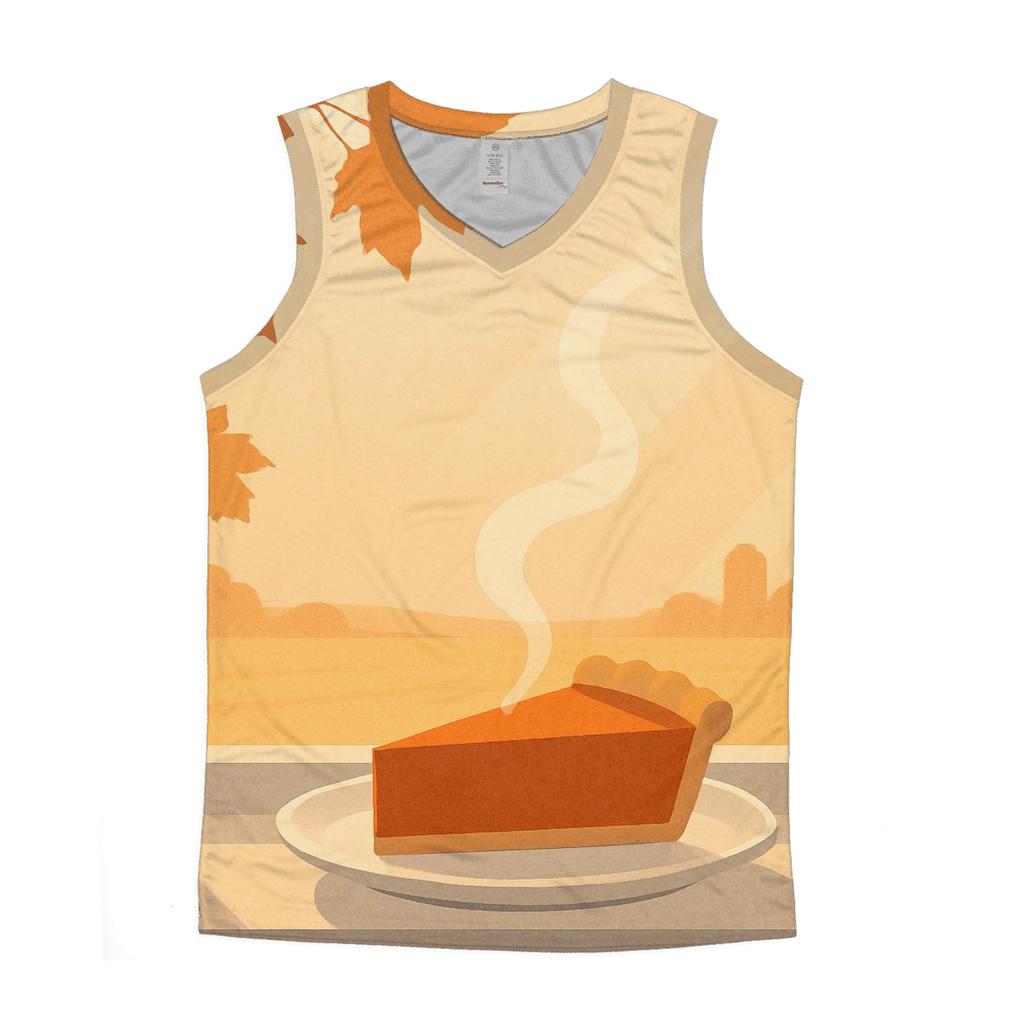Pumpkin Pie Sunrise cotton sleeveless tops