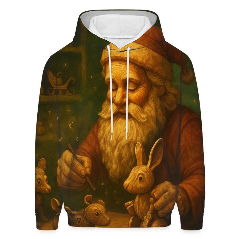 Woodland Clockwork Santa lightweight hoodies