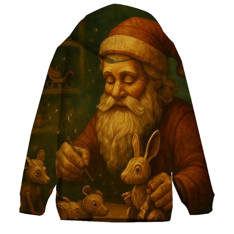 Woodland Clockwork Santa lightweight hoodies