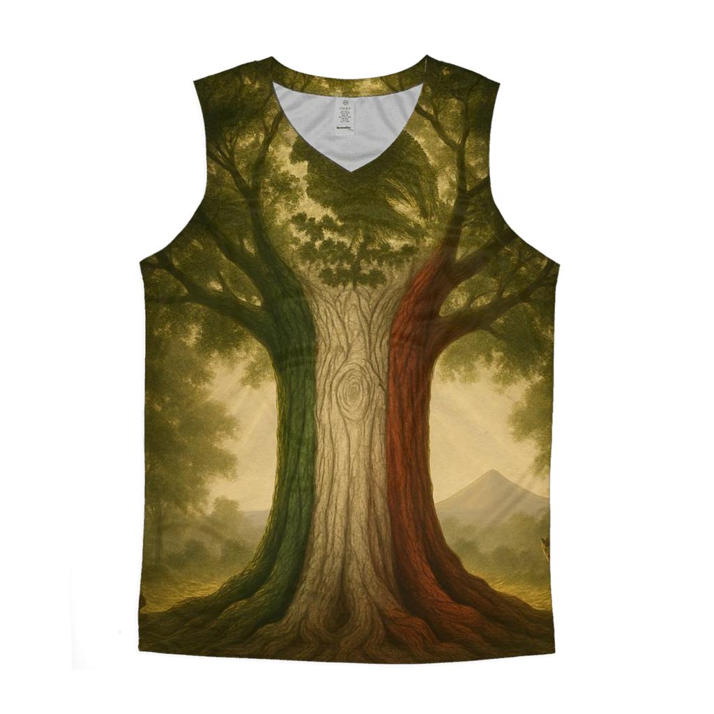 Aztec Forest Banner custom tank tops