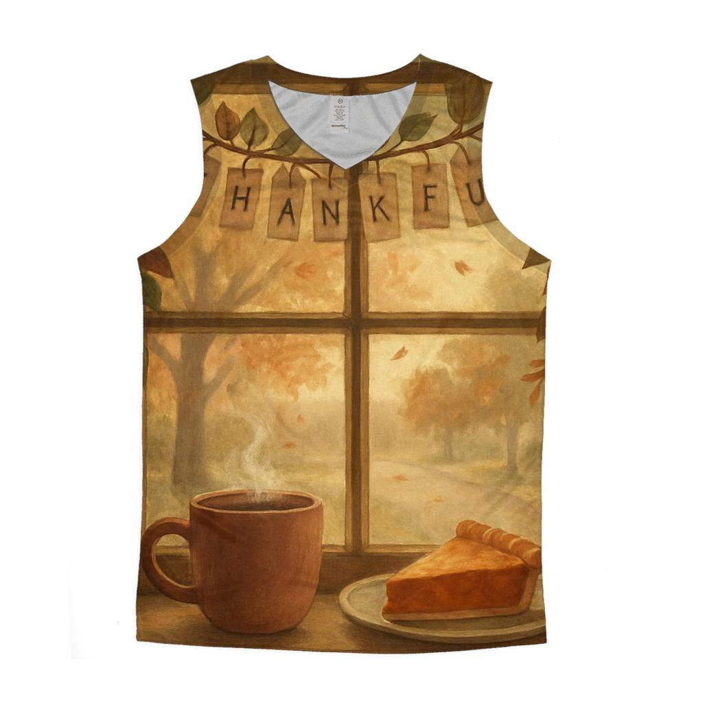 Gratitude Garland Window personalized athletic tanks