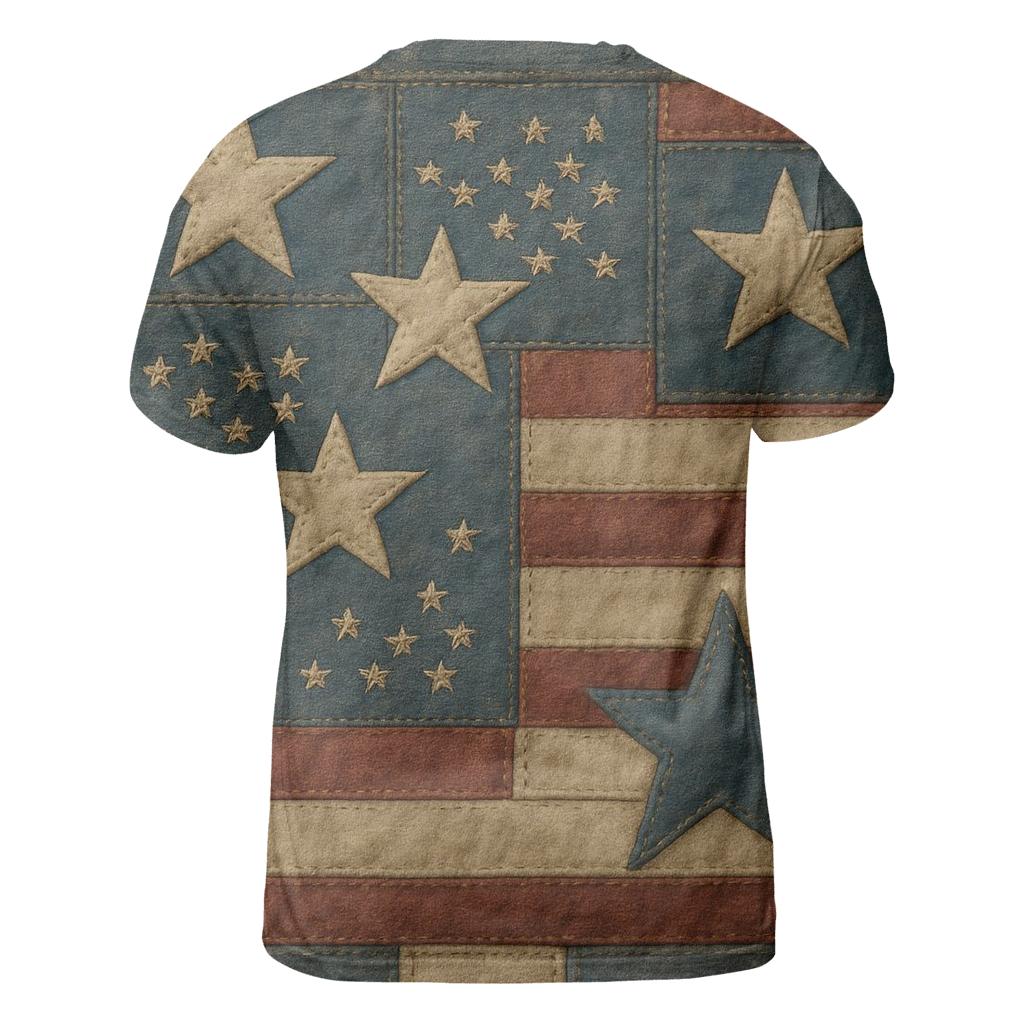 Memory Quilt creative print fashion shirts